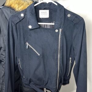 Ashley outerwear women’s suede jacket